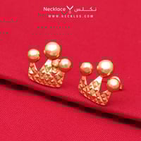 حلق ذهب عيار 18 (ER.0563)