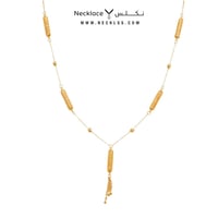 سبحة ذهب بتصميم أنيق عيار 21 (NC.5728)