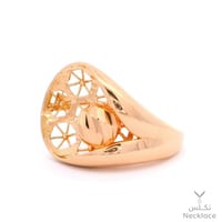 خاتم ذهب لازوردي عيار 21 (RNLZ.0312)