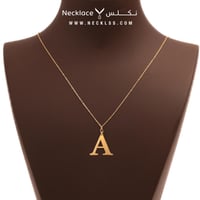 قلادة ذهب حروف متعدده (NA.0146)