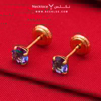 حلق ذهب اطفال طبي عيار 18 (ER.5149)