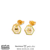 نصف طقم ذهب عيار 21 زخرفة تراثية بلمسة عصرية (HTK....