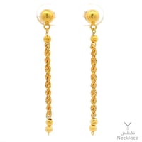 حلق ذهب عيار 21 (ER.5317)