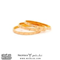دبلة ذهب تصميم فاخر عيار 21 (RN.5522)