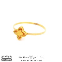 خاتم ذهب عيار 21 بتصميم بسيط وفاخر (RN.5509)