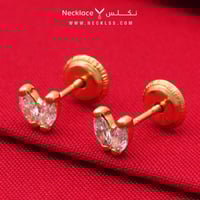 حلق ذهب اطفال طبي عيار 18 (ER.5127)