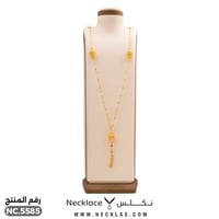 قلادة ذهب عيار 21 بتصميم أنثوي رقيق (NC.5585)