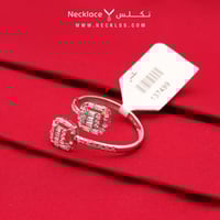 خاتم ذهب ابيض عيار 18 (RN.5089)