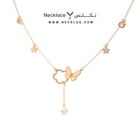 قلادة ذهب شوكر الفراشة عيار 21(NC.0183)