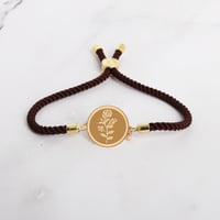 اسوارة ذهب سبيكة الورد دائري بالحبل المبروم، من ال...