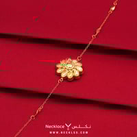 أسوارة ذهب عيار 21 بلمسة أنثوية راقية (SW.5443)