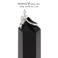 خاتم ذهب ابيض عيار 18 (RN.5175)