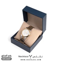 ساعة يد وينكس رجالية بلون فضي وذهبي (WM.0007)