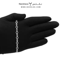 اسوارة ذهب ابيض عيار 18 (SWLZ.0091)