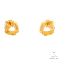 حلق ذهب عيار 21 (ER.5309)