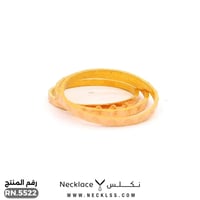 دبلة ذهب تصميم فاخر عيار 21 (RN.5522)