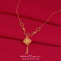 قلادة ذهب تصميم ناعم عيار 21 (NC.5855)