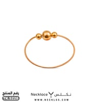 طقم ذهب عيار 21 بتصميم كرات ذهبية فاخرة (TK.5228)