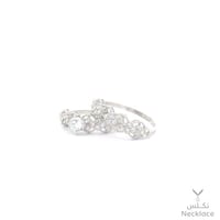 خاتم ذهب أبيض عيار 18 (RNLZ.0432)