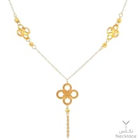 قلادة ذهب عيار 21 بلمسة أنثوية فاخرة (NC.5609)