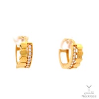 حلق ذهب عيار 18 الدائري (ER.5076)