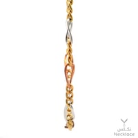 قلادة ذهب لازوردي عيار 18 (NCLZ.0016)