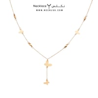 قلادة ذهب عيار 21 مزيج بين الاناقة والبساطة (NC.57...