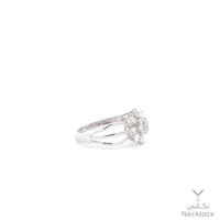 خاتم ذهب أبيض عيار 18 الفاره (RN.5230)