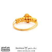 خاتم ذهب تصميم عصري عيار 21 (RN.5532)