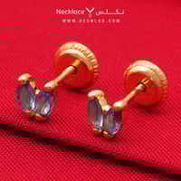 حلق ذهب اطفال طبي عيار 18 (ER.5127)