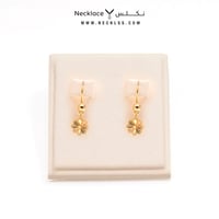 طقم ذهب نسائي أنيق بتصميم أزهار عيار 21 (TK.5215)