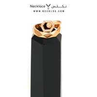 خاتم ذهب لازوردي (RNLZ.0105)