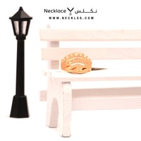 خاتم ذهب لازوردي عيار 21 (RNLZ.0226)