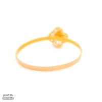 خاتم ذهب عيار 21 تصميم بسيط وفاخر (RN.5841)