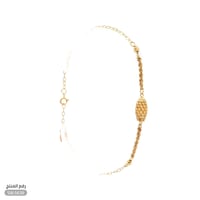 سوارة ذهب عيار 21 تصميم اسطواني مبروم فاخر (SW.563...