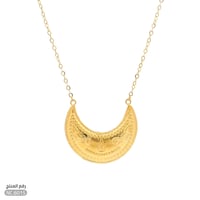 قلادة ذهب عيار 21 تصميم هلالي فريد (NC.6015)