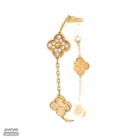 أسوارة ذهب عيار 18 مرصعة بفصوص ماسية أنيقة (SW.559...