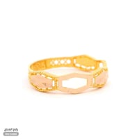 خاتم ذهب عيار 21 تصميم مفتوح فاخر (RN.5688)