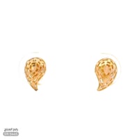 حلق ذهب عيار 21 تصميم فاخر وأنيق (ER.5445)