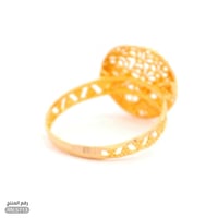 خاتم ذهب عيار 21 تصميم عصري فاخر (RN.5713)