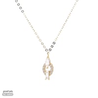 قلادة ذهب عيار 18 مرصعة بفصوص ساحرة أنيقة (NC.5893...