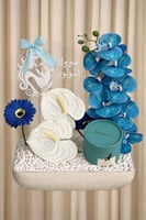 ستاند ورد صناعي مع علبه شوكلت انوش