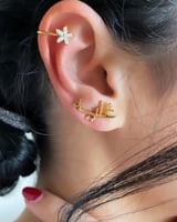 حلق بالاسم مع زركون