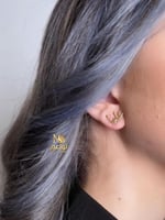 حلق بالاسم مع زركون