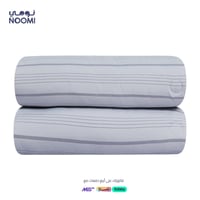 مفرش جومانا مايكروفايبر فندقي نفرين 8 قطع رصاصي غا...