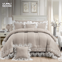 مفرش ليسا دانتيل نفر ونص 5 قطع مايكروفايبر