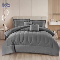 مفرش نجمة مخمل فرو شتوي نفرونص 4 قطع