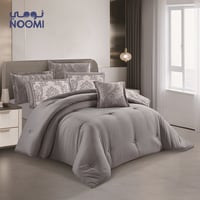 مفرش كراون مايكروفايبر مطرز نفرواحد (نفرونص) 5 قطع