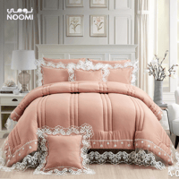 مفرش ليسا دانتيل نفر ونص 5 قطع مايكروفايبر