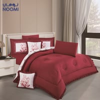 مفرش ريمي منفوخ مايكروفايبر وجهين | نفرين 8 قطع